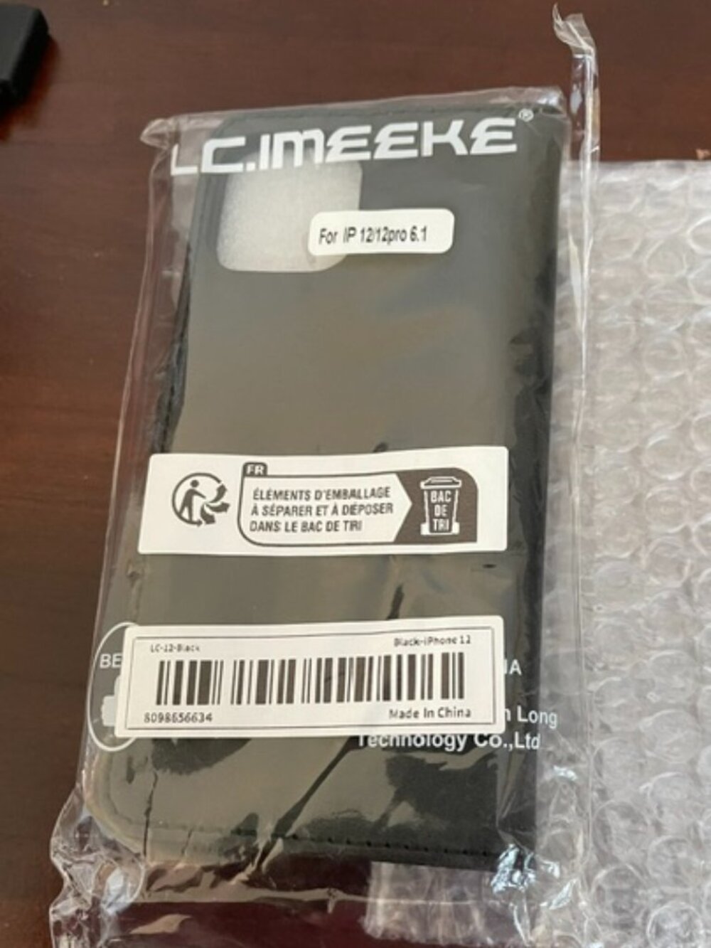 LC.IMEEKE Phone Case and Card Holder Wallet Fits IP12/12pro 6.1 NWT